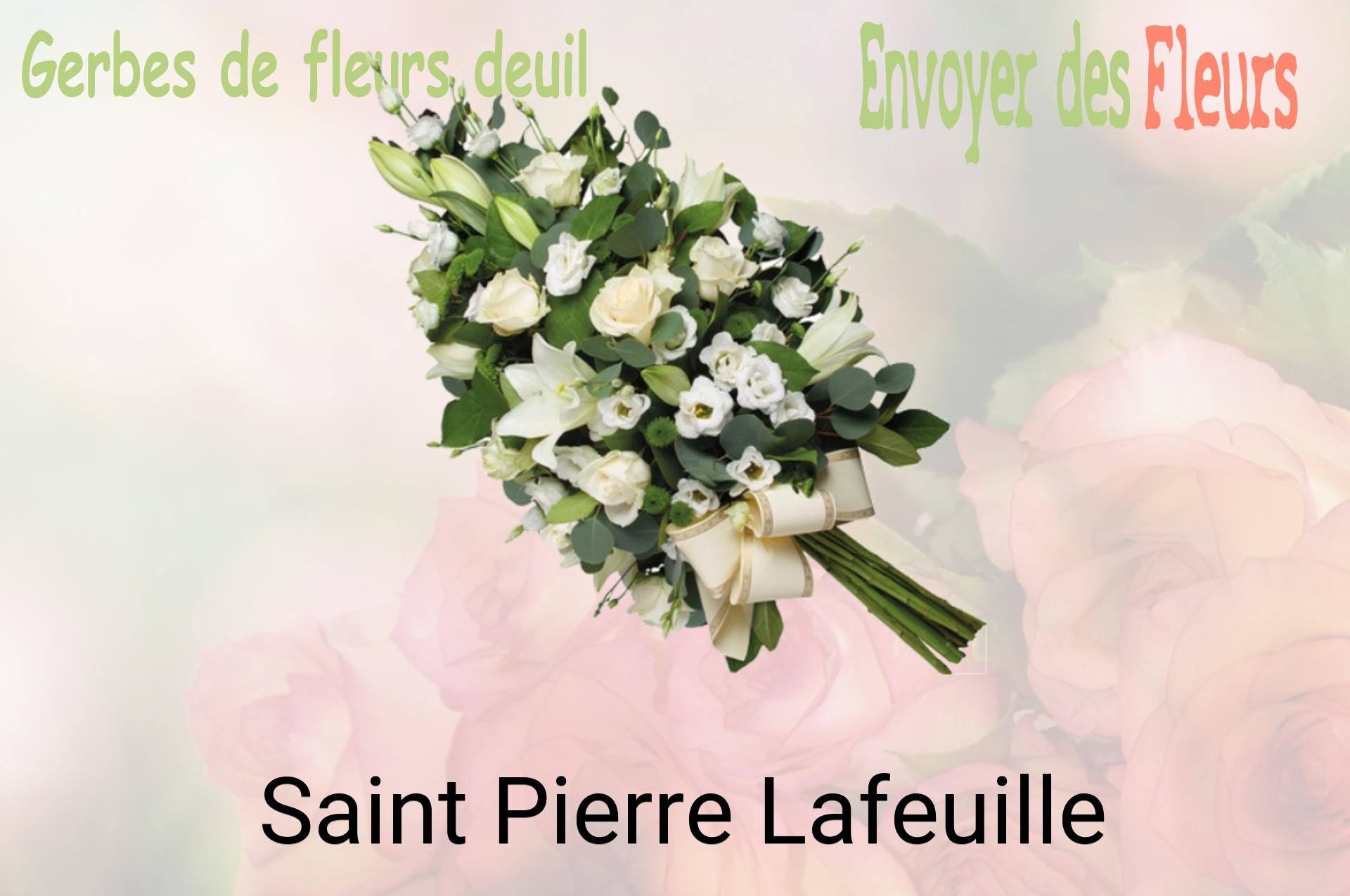 Gerbe de fleurs de deuil livrée à Saint-Pierre-Lafeuille